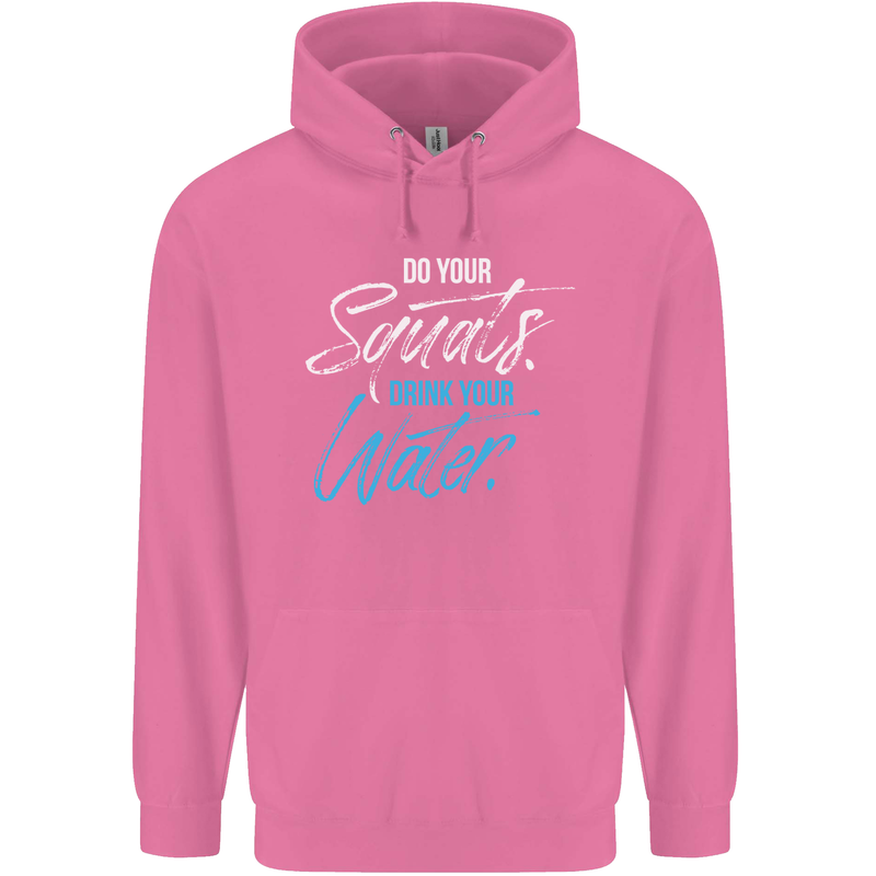 Do Your Squats Drink Water Gym Training Top Mens 80% Cotton Hoodie Azelea