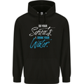 Do Your Squats Drink Water Gym Training Top Mens 80% Cotton Hoodie Black