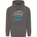 Do Your Squats Drink Water Gym Training Top Mens 80% Cotton Hoodie Charcoal