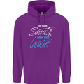 Do Your Squats Drink Water Gym Training Top Mens 80% Cotton Hoodie Purple