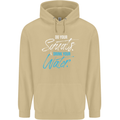 Do Your Squats Drink Water Gym Training Top Mens 80% Cotton Hoodie Sand