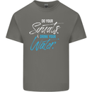 Do Your Squats Drink Water Gym Training Top Mens Cotton T-Shirt Tee Top Charcoal