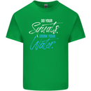 Do Your Squats Drink Water Gym Training Top Mens Cotton T-Shirt Tee Top Irish Green