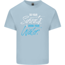 Do Your Squats Drink Water Gym Training Top Mens Cotton T-Shirt Tee Top Light Blue