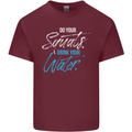 Do Your Squats Drink Water Gym Training Top Mens Cotton T-Shirt Tee Top Maroon