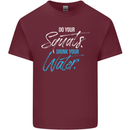 Do Your Squats Drink Water Gym Training Top Mens Cotton T-Shirt Tee Top Maroon
