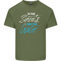 Do Your Squats Drink Water Gym Training Top Mens Cotton T-Shirt Tee Top Military Green