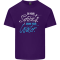 Do Your Squats Drink Water Gym Training Top Mens Cotton T-Shirt Tee Top Purple