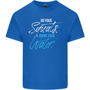 Do Your Squats Drink Water Gym Training Top Mens Cotton T-Shirt Tee Top Royal Blue