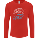 Do Your Squats Drink Water Gym Training Top Mens Long Sleeve T-Shirt Red