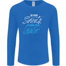 Do Your Squats Drink Water Gym Training Top Mens Long Sleeve T-Shirt Royal Blue