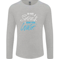 Do Your Squats Drink Water Gym Training Top Mens Long Sleeve T-Shirt Sports Grey