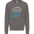 Do Your Squats Drink Water Gym Training Top Mens Sweatshirt Jumper Charcoal