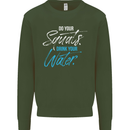 Do Your Squats Drink Water Gym Training Top Mens Sweatshirt Jumper Forest Green
