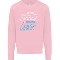 Do Your Squats Drink Water Gym Training Top Mens Sweatshirt Jumper Light Pink