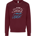 Do Your Squats Drink Water Gym Training Top Mens Sweatshirt Jumper Maroon