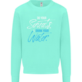 Do Your Squats Drink Water Gym Training Top Mens Sweatshirt Jumper Peppermint
