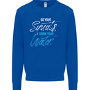 Do Your Squats Drink Water Gym Training Top Mens Sweatshirt Jumper Royal Blue
