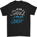 Do Your Squats Drink Water Gym Training Top Mens T-Shirt Cotton Gildan Black