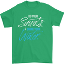 Do Your Squats Drink Water Gym Training Top Mens T-Shirt Cotton Gildan Irish Green