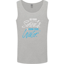 Do Your Squats Drink Water Gym Training Top Mens Vest Tank Top Sports Grey