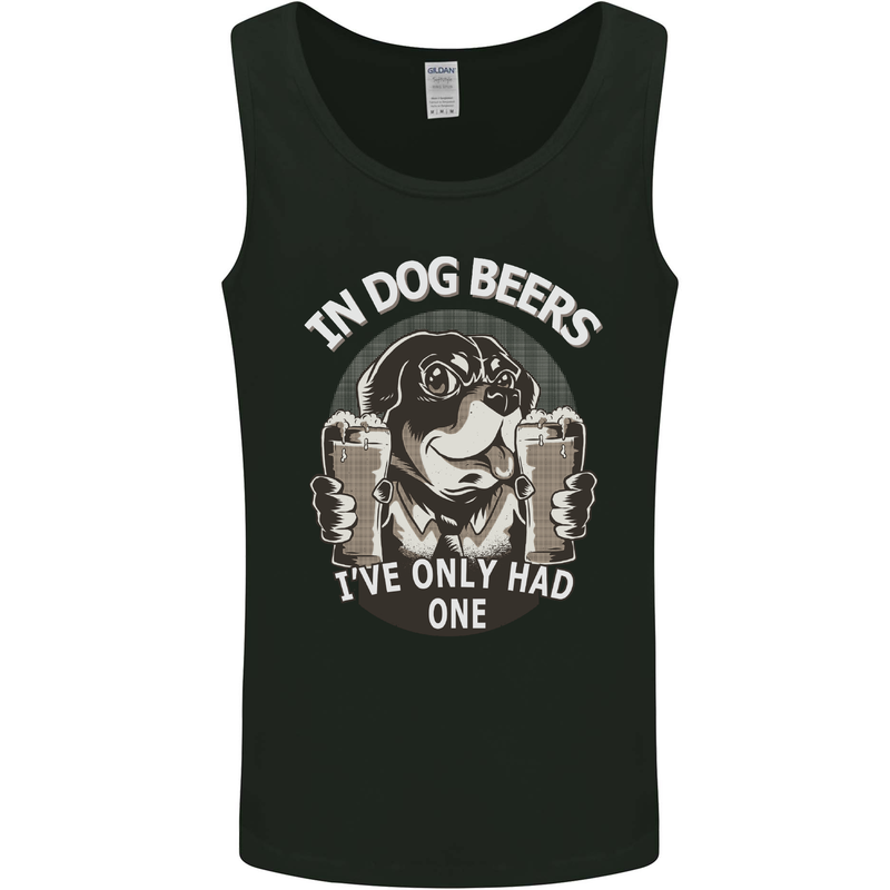 Dog Beers Ive Only Had 2 Funny Beer Alcohol Mens Vest Tank Top Black