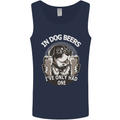 Dog Beers Ive Only Had 2 Funny Beer Alcohol Mens Vest Tank Top Navy Blue