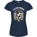 Dog Beers Ive Only Had 2 Funny Beer Alcohol Womens Petite Cut T-Shirt Navy Blue