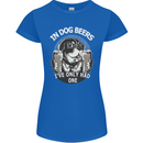 Dog Beers Ive Only Had 2 Funny Beer Alcohol Womens Petite Cut T-Shirt Royal Blue