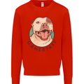 Dog Gamestaff Kids Sweatshirt Jumper Bright Red