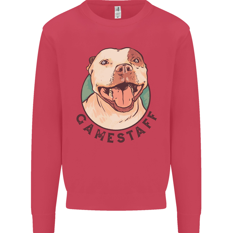 Dog Gamestaff Kids Sweatshirt Jumper Heliconia