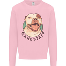 Dog Gamestaff Kids Sweatshirt Jumper Light Pink