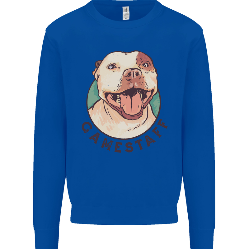 Dog Gamestaff Kids Sweatshirt Jumper Royal Blue