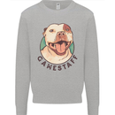 Dog Gamestaff Kids Sweatshirt Jumper Sports Grey