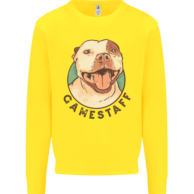 Dog Gamestaff Kids Sweatshirt Jumper Yellow