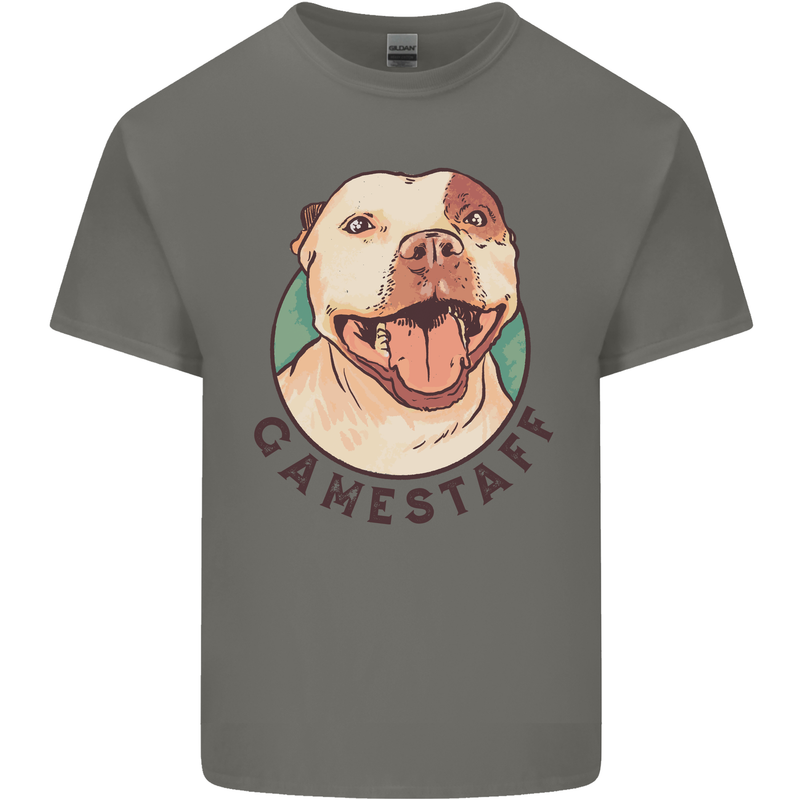 Dog Gamestaff Kids T-Shirt Childrens Charcoal