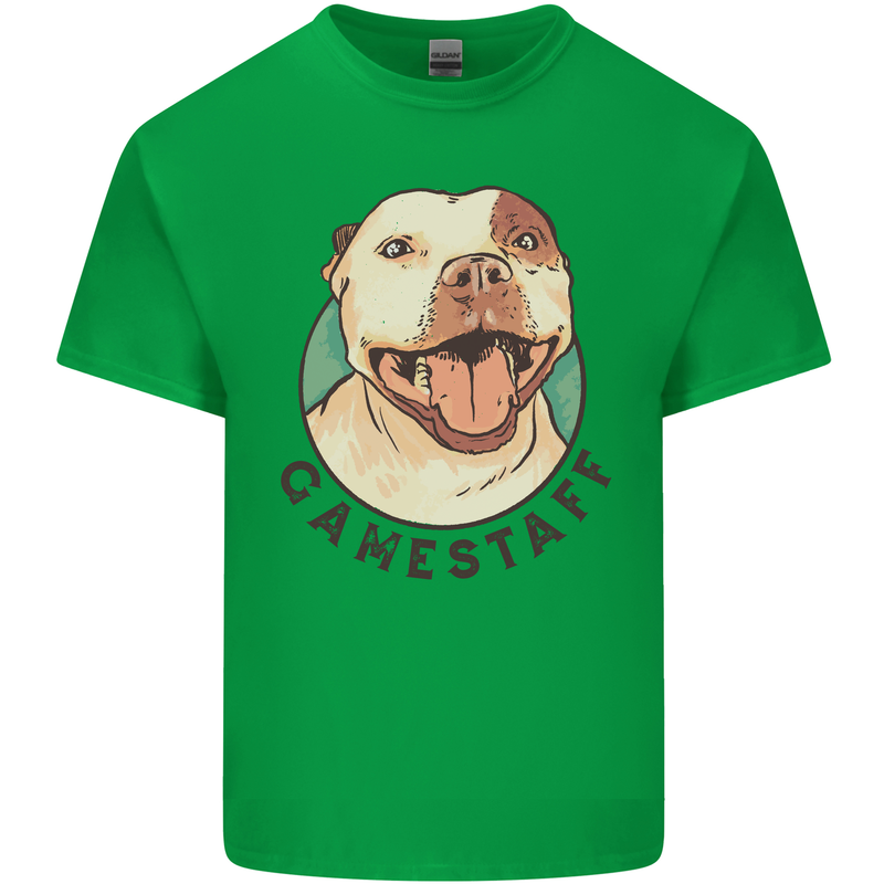Dog Gamestaff Kids T-Shirt Childrens Irish Green