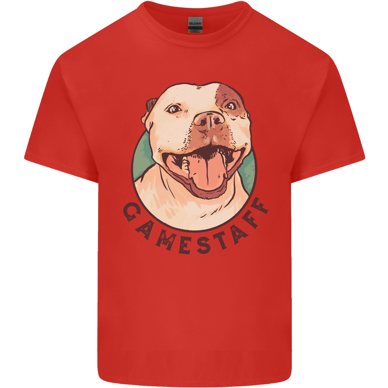 Dog Gamestaff Kids T-Shirt Childrens Red