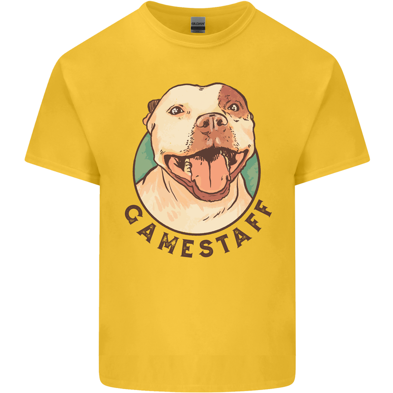 Dog Gamestaff Kids T-Shirt Childrens Yellow