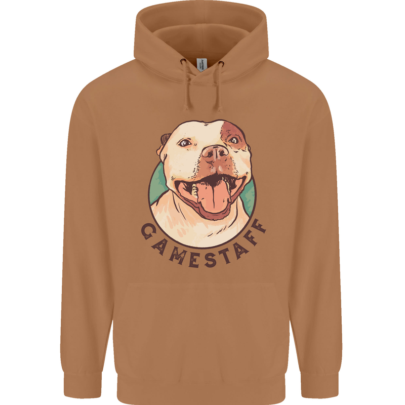 Dog Gamestaff Mens 80% Cotton Hoodie Caramel Latte