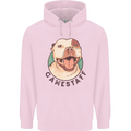Dog Gamestaff Mens 80% Cotton Hoodie Light Pink