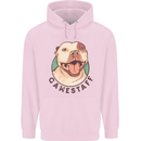 Dog Gamestaff Mens 80% Cotton Hoodie Light Pink