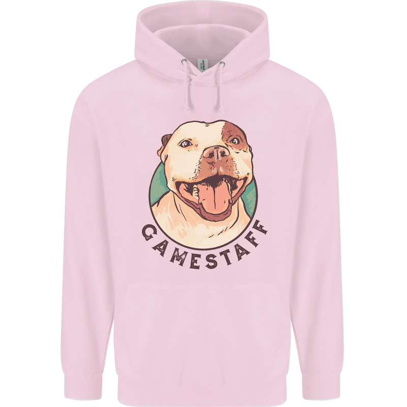 Dog Gamestaff Mens 80% Cotton Hoodie Light Pink
