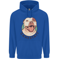 Dog Gamestaff Mens 80% Cotton Hoodie Royal Blue