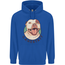 Dog Gamestaff Mens 80% Cotton Hoodie Royal Blue