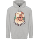 Dog Gamestaff Mens 80% Cotton Hoodie Sports Grey