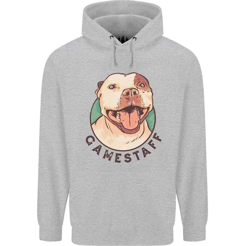 Dog Gamestaff Mens 80% Cotton Hoodie Sports Grey