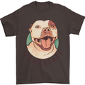 Dog Gamestaff Mens T-Shirt Cotton Gildan Dark Chocolate