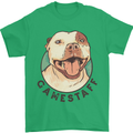 Dog Gamestaff Mens T-Shirt Cotton Gildan Irish Green