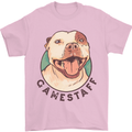 Dog Gamestaff Mens T-Shirt Cotton Gildan Light Pink